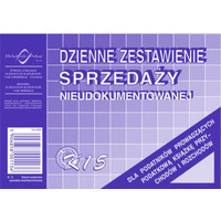 K-15 Dzienne zest.sprzeday ksigowo nieudokumentowanej MICHALCZYK