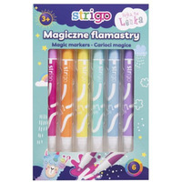 Flamastry STRIGO magiczne 6 kol. SSC143