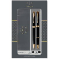 Zestaw SONNET BLACK GT(Dugopis + Piro wieczne) PARKER 2093371