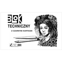 Blok techniczny czarny A3 10k KRESKA