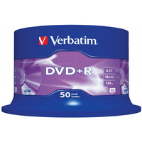 Pyta DVD+R VERBATIM CAKE(50) Matt Silver 4.7GB x16 43550