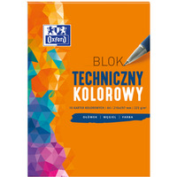 Blok techniczny OXFORD A4 10k 225G kolor 400093230