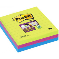 Karteczki samoprzylepne POST-IT Super Sticky XL w linię (675-3SSMX), 101x10, 1mm, 3x70 kart., paleta marrakesz, 3M-70005