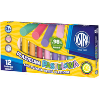 Plastelina 12 kolorw pastelowa o zapachu limonki ASTRA, 303114001