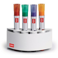Magnetyczny pojemnik na markery do 20 mm średnicy, biały Nobo 8018500