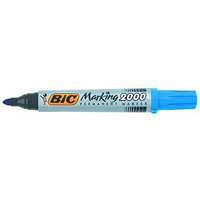 Marker permanentny BIC 2000 Ecolutions niebieski okrga kocwka, 8209143