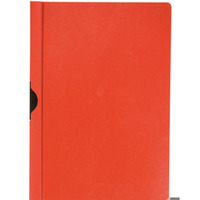 Skoroszyt Q-CONNECT z metalowym klipsem, PP, A4, 200/350mikr., czerwony