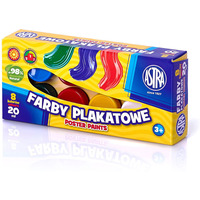 Farby plakatowe Astra 8 kolorw - 20 ml, 83112903 /301123041