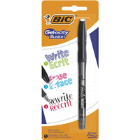 Dugopis wymazywalny BIC Gel-ocity Illusion czarny Blister 1szt, 943453