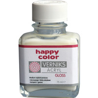 Werniks akrylowy GLOSS, 75 ml, przezroczysty, Happy Color HA 7380 0075-GL