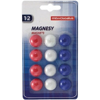 Magnesy MEMOBE do tablic 12szt blister MB20B12 NR MM002-99