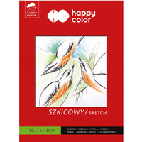 Blok szkicowy Mody Artysta, A4, 50 ark, 90g, Happy Color HA 3709 2030-M50