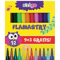 Flamastry STRIGO 12 kolorw SSC007